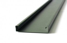 Планкен металлический для забора, ширина 120 мм, RAL 6005, двустороннее полимерное матовое покрытие